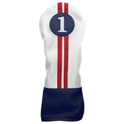 Sahara Retro Golf Headcover - Red/White/Blue