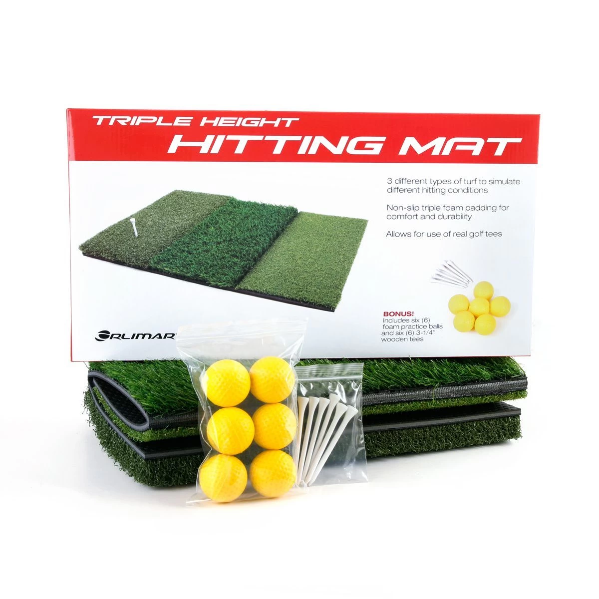 Orlimar Triple Surface Golf Hitting Mat - Image 6